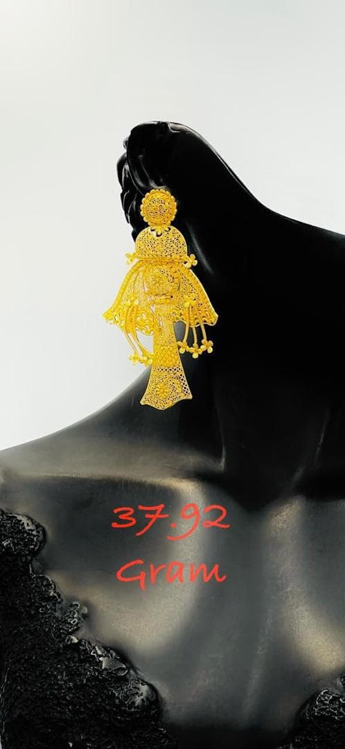 Parure complète en or pour mariée, modèle traditionnel africain